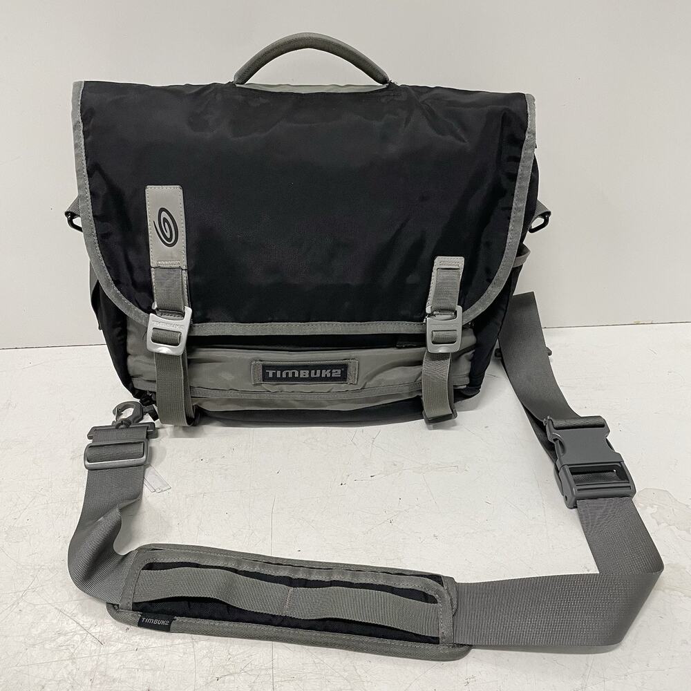 Timbuk2 Classic Command Black and Gray Laptop Work Messenger Bag